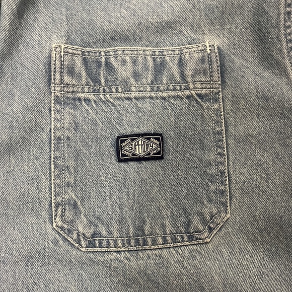 SHORT SLEEVE DENIM JEAN “WORK WEAR” SUPERDRY - MEN SIZE M - Picture 3 of 6